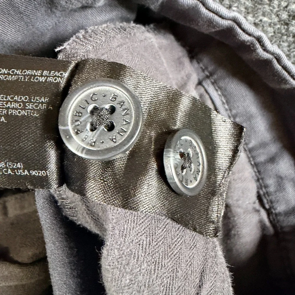 Banana Republic Chino Pant Mens 32x32 Gray Stretch Streetwear Classic‎ Straight